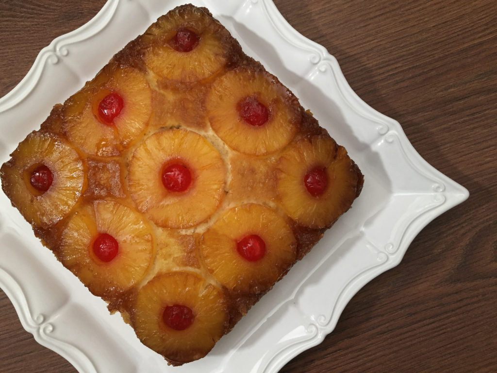 Pineapple upside down cake