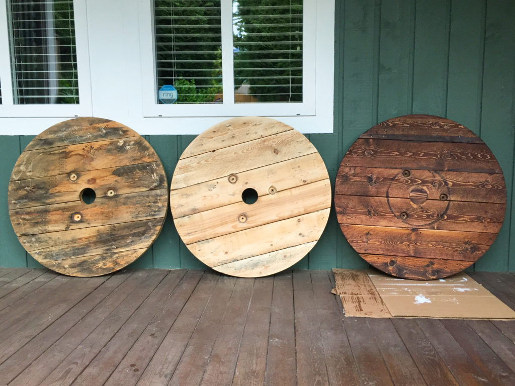 Upcycling Wood Spools to a Stool • Mabey She Made It