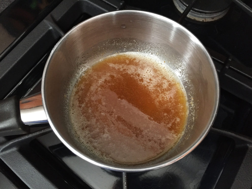 saucepan of browned butter