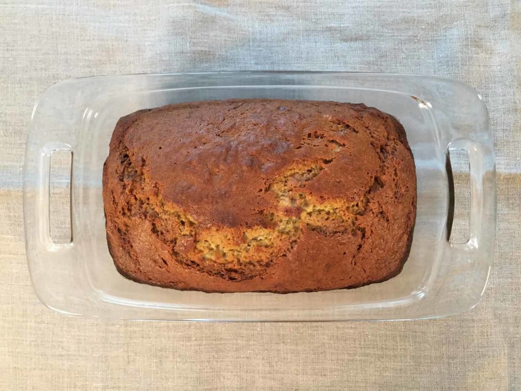 Banana bread fresh baked from the oven