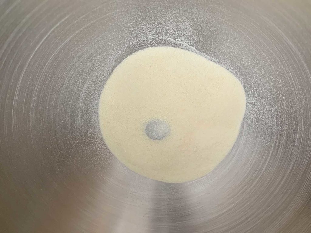 Gelatin powder in bowl