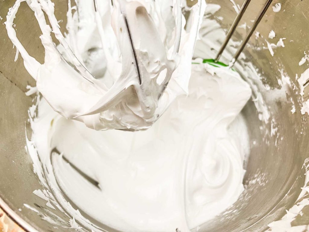 very thick frosting in mixing bowl