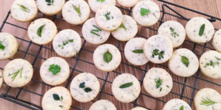 Savoury herb shortbread